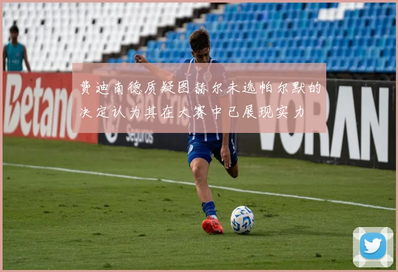 费迪南德质疑图赫尔未选帕尔默的决定认为其在大赛中已展现实力